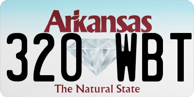 AR license plate 320WBT