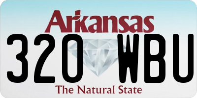 AR license plate 320WBU