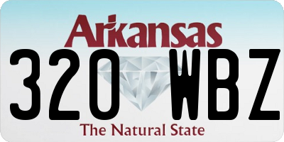 AR license plate 320WBZ