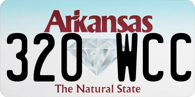 AR license plate 320WCC