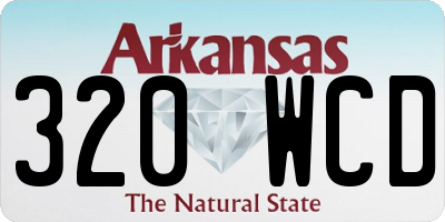 AR license plate 320WCD