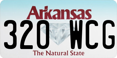 AR license plate 320WCG