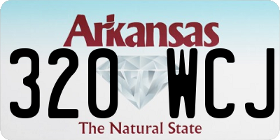 AR license plate 320WCJ
