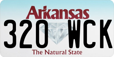 AR license plate 320WCK