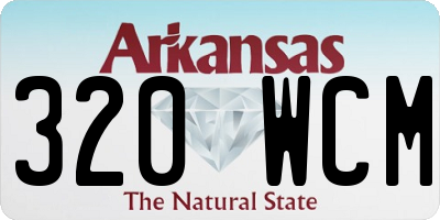 AR license plate 320WCM