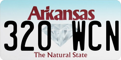 AR license plate 320WCN