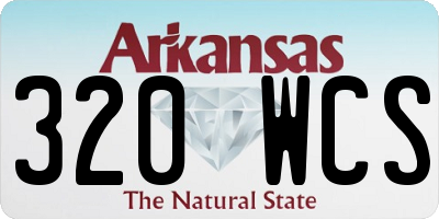 AR license plate 320WCS
