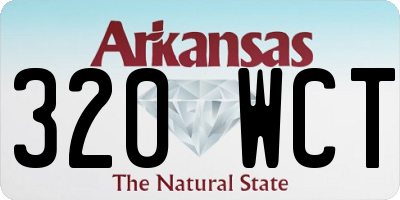 AR license plate 320WCT