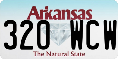 AR license plate 320WCW