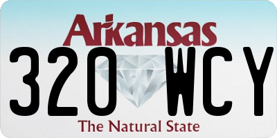 AR license plate 320WCY