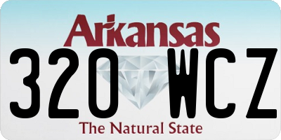 AR license plate 320WCZ