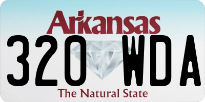 AR license plate 320WDA