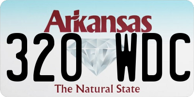 AR license plate 320WDC