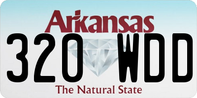 AR license plate 320WDD