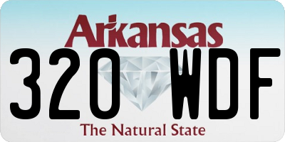 AR license plate 320WDF