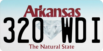 AR license plate 320WDI
