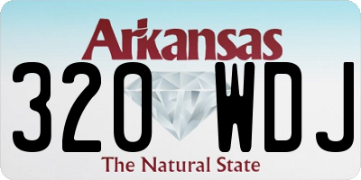 AR license plate 320WDJ