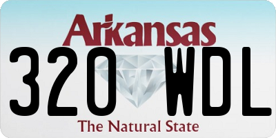 AR license plate 320WDL