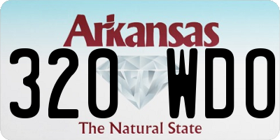 AR license plate 320WDO