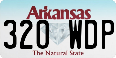 AR license plate 320WDP