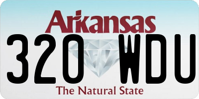 AR license plate 320WDU