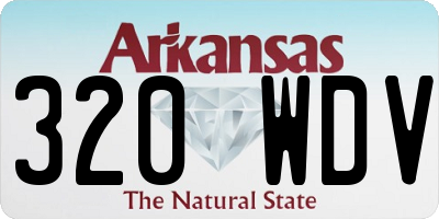 AR license plate 320WDV