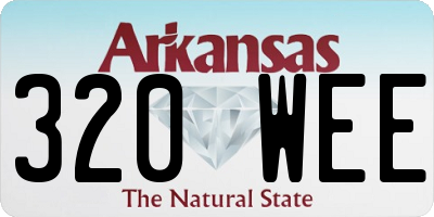AR license plate 320WEE