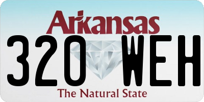 AR license plate 320WEH