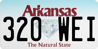 AR license plate 320WEI