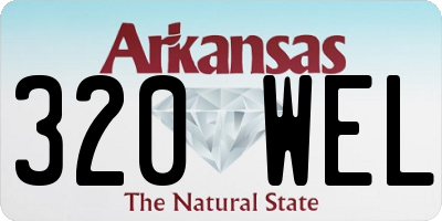 AR license plate 320WEL