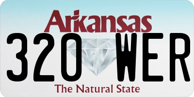 AR license plate 320WER