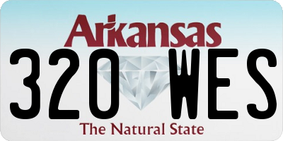 AR license plate 320WES