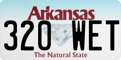 AR license plate 320WET