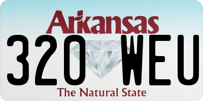 AR license plate 320WEU
