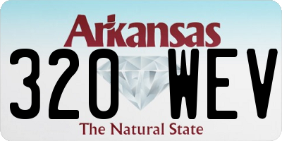 AR license plate 320WEV