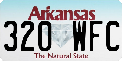 AR license plate 320WFC