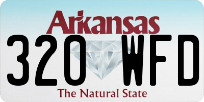AR license plate 320WFD