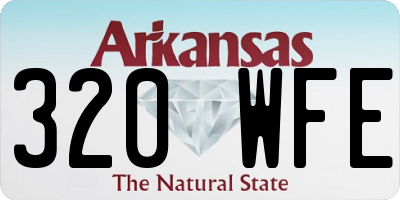AR license plate 320WFE