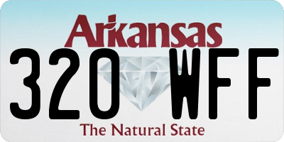 AR license plate 320WFF