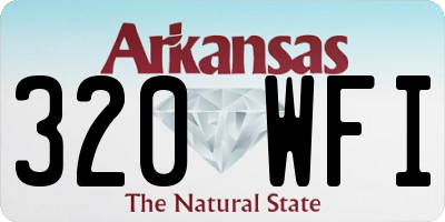 AR license plate 320WFI