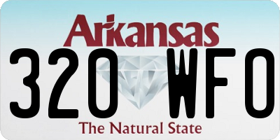 AR license plate 320WFO