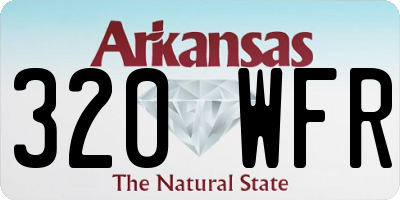 AR license plate 320WFR