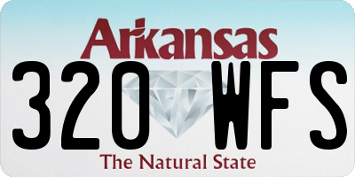 AR license plate 320WFS
