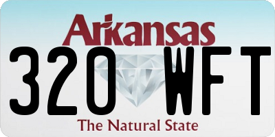 AR license plate 320WFT