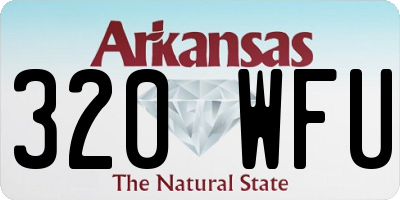 AR license plate 320WFU