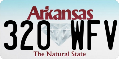 AR license plate 320WFV