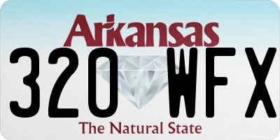 AR license plate 320WFX
