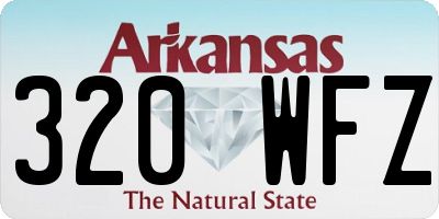 AR license plate 320WFZ