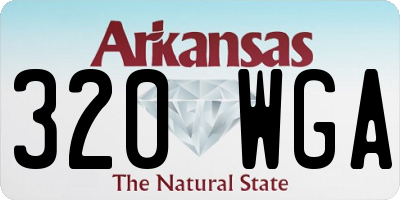 AR license plate 320WGA