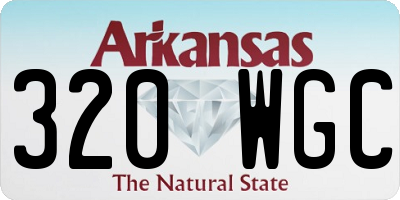 AR license plate 320WGC